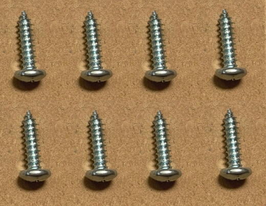 Aluminum Patio Plastic Door Frame Screws - Set Of 8 Screws