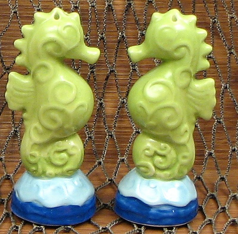 Ceramic Seahorse S/P Set