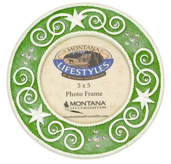 Montana Silversmith Rhinestone Frame Green