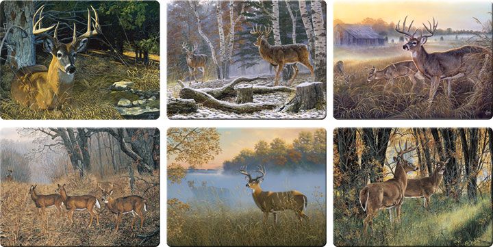 Deer Scene Cutting Boards Assorted Priced Each