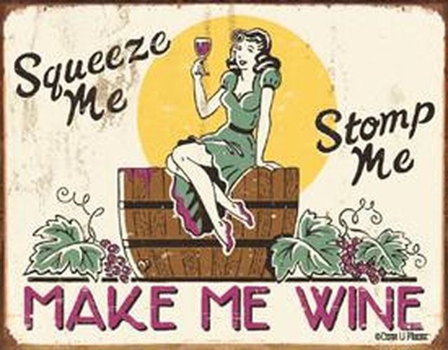 Tin Sign Moore - Make Me Wine