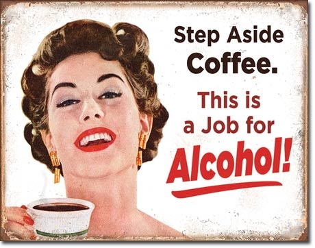 Tin Sign Step Aside Coffee