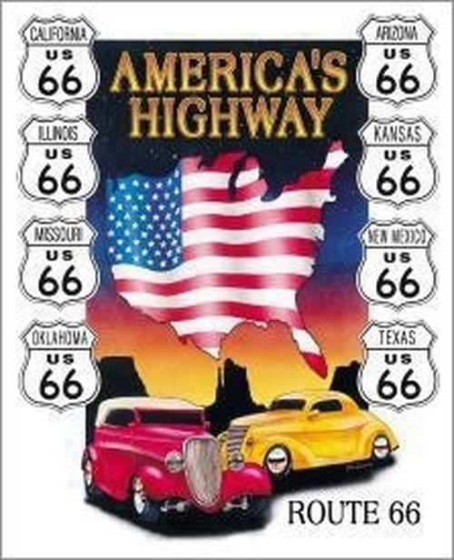 Tin Sign America's Highway