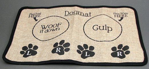 Burlap Dog Placemat - Eco-Friendly Pet Dining Solution