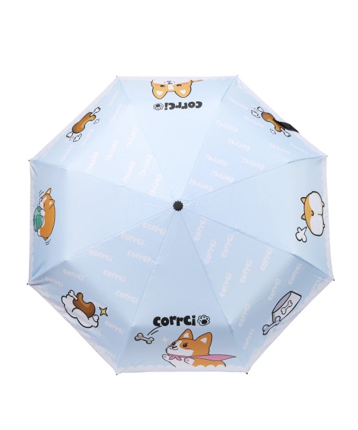 Corgi Blue Umbrella by Nayothecorgi
