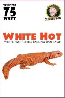 Jungle Bob Reptile Basking Spot Lamp White Hot Light Bulb