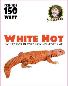 Jungle Bob Reptile Basking Spot Lamp White Hot Light Bulb