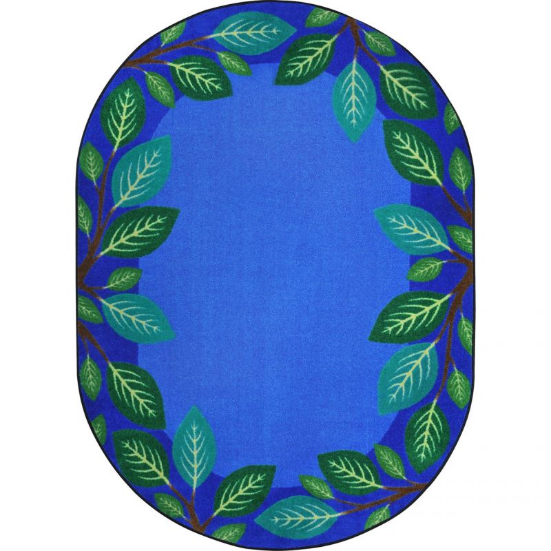 Breezy Branches 10'9" X 13'2" Oval Area Rug In Color Multi