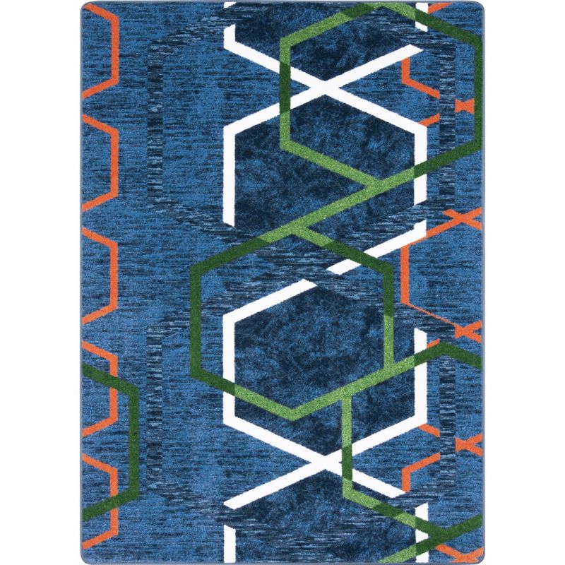 Double Helix 10'9" x 13'2" Area Rug in Citrus