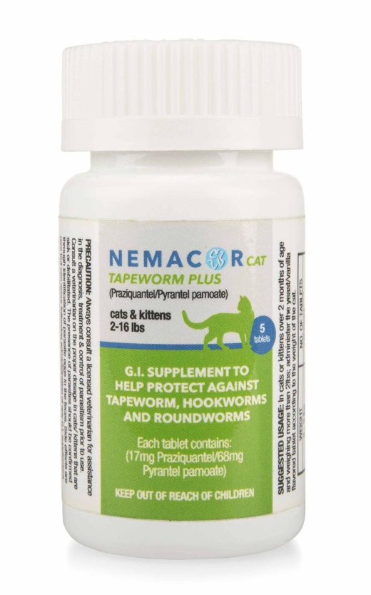 Nemacor Cat Tapeworm Plus - Effective Dewormer for Cats