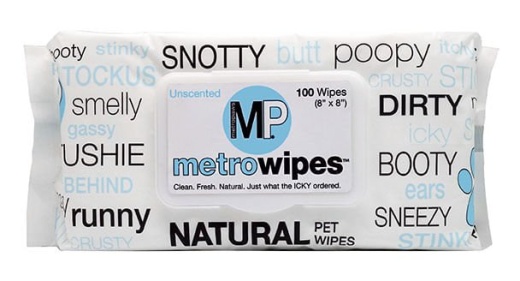 Metro Wipes Natural Unscented Pet Wipes - 25 Count