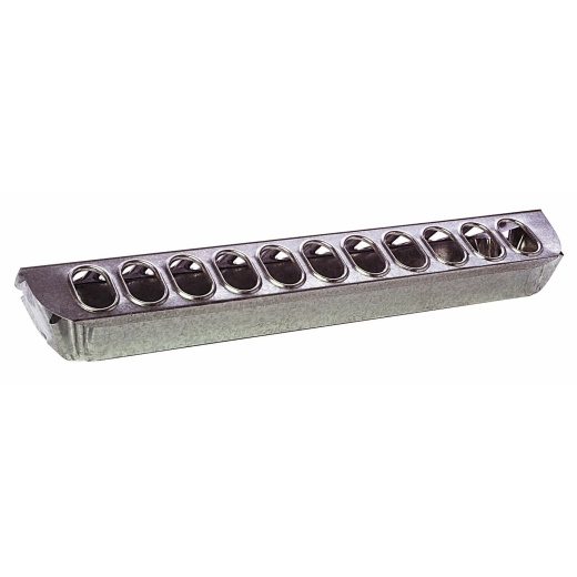 Galvanized Slide Top Chicken Feeder