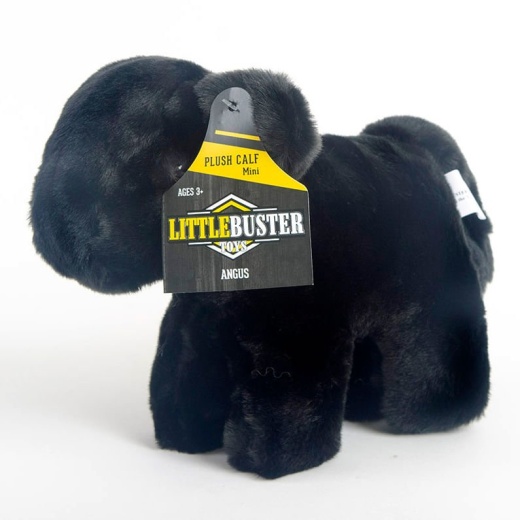 Little Buster Plush Calf Angus, Black - Large