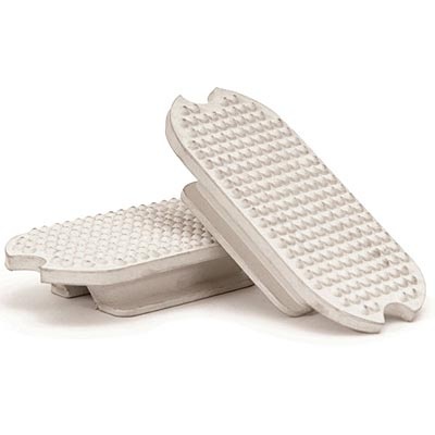 Jeffers Rubber Fillis Stirrup Pads (White), Pair