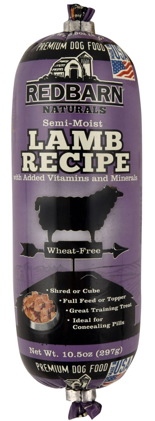 Redbarn Naturals Lamb Recipe Dog Food Roll - Premium Wheat-Free Nutrition