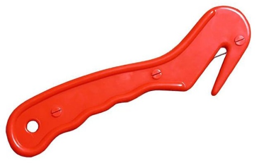 Red Hay Bale Twine Cutter - Effortless Hay and Straw Bale Cutting Made Possible