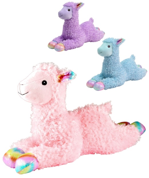 24-inch Jumbo Plush Llama, Assorted Colors