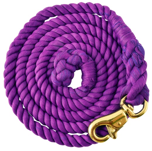 Tough1 Braided Cotton Horse Lead Rope with Trigger Bull Snap, 8.5'