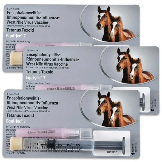 Equi-Jec 7 Vaccine For Horses 1 Dose / 3