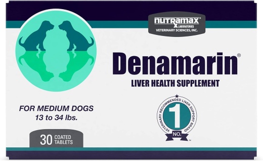 Nutramax Denamarin Liver Health, Stabilized Tablets 13-34Lbs / 1 Pk (30 Ct)