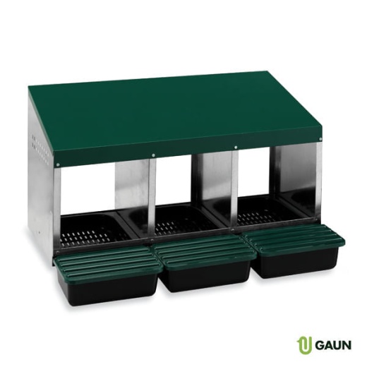Gaun 3 Compartment Laying Nest Box