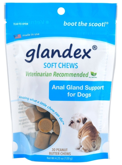 Glandex Soft Chews For Dogs, Peanut Butter Flavor