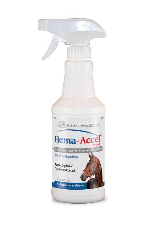 Hema-Accel Equine All Natural Wound Care Spray, 16 Oz - 16Oz