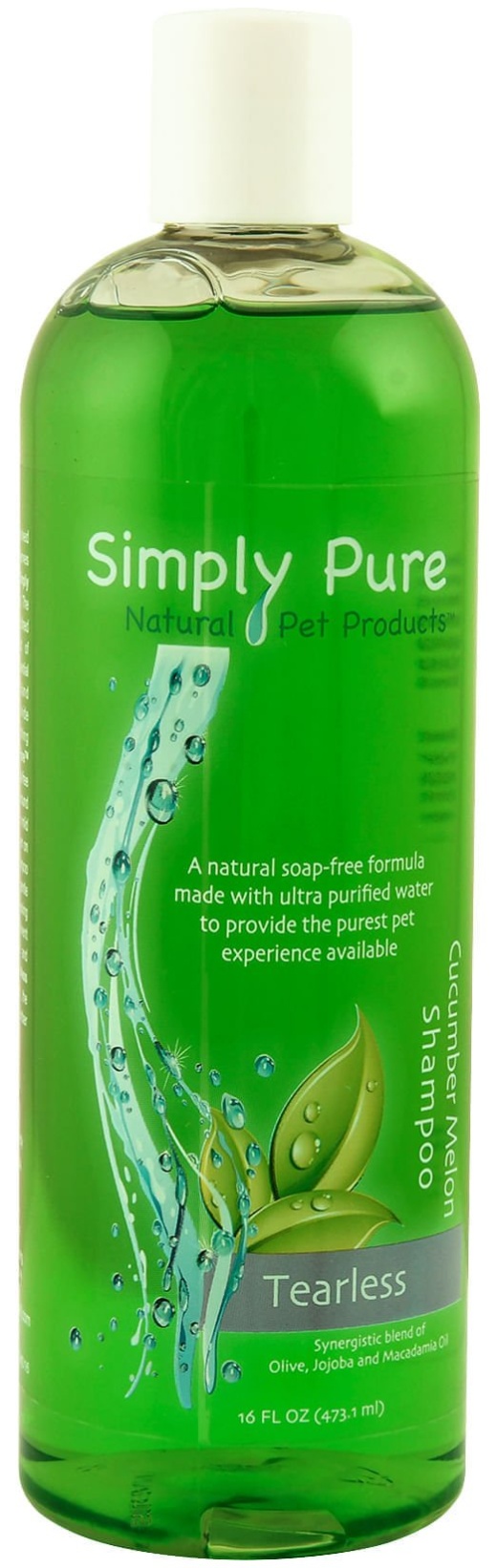 Simply Pure Cucumber Melon Shampoo by Davis - Tearless Face and Body Wash for Dogs