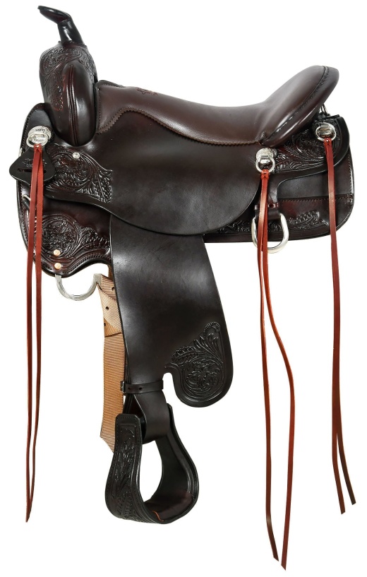 Tucker Custom Meadow Creek Trail Saddle in Wide and Brown