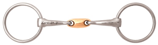 Jp Korsteel Copper Oval Link Loose Ring Snaffle Bit