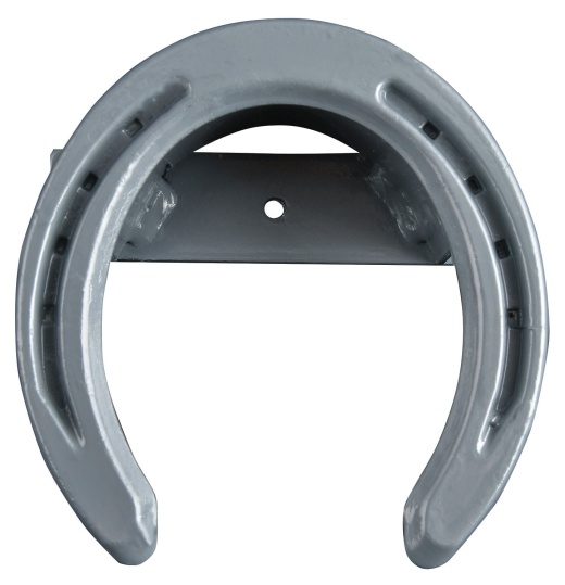 Horseshoe Bridle Rack, Steel Gray - Efficient Organization for Your Stable