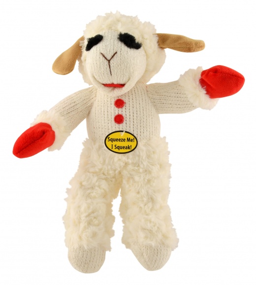 Multipet Lamb Chop Dog Toy, 10 inch Toy