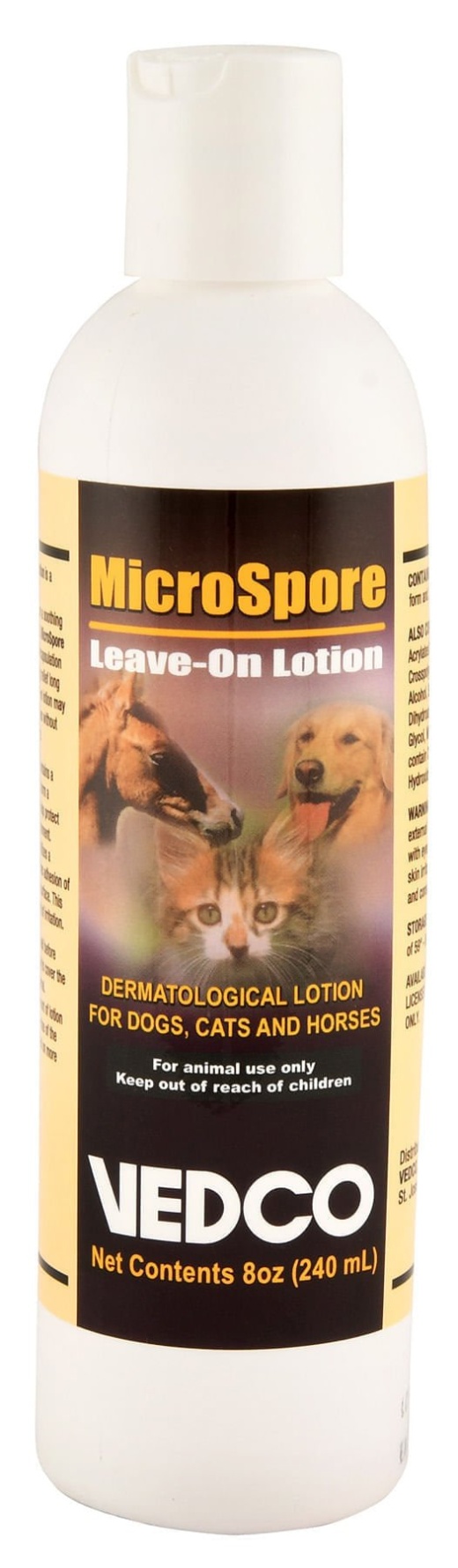 Microspore Leave-On Dermatological Lotion for Dogs, Cats, & Horses