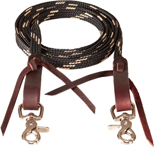 Mustang Flat Waxed Roping Rein, 5/8" X 8'