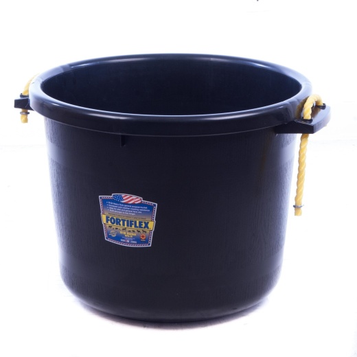 Fortiflex Muck Bucket (Black) - Heavy-Duty Dog Poop Scooper
