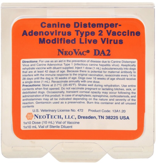Neovac DA2 Vaccination for Dogs