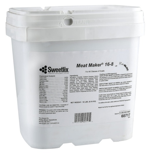 Sweetlix Meat Maker Goat 16-8 With Rainbloc