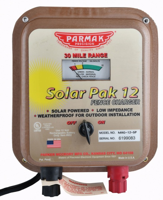 Parmak Solar-Pak 12 Fence Charger Replacement Solar-Pak (12 Volt) U.o