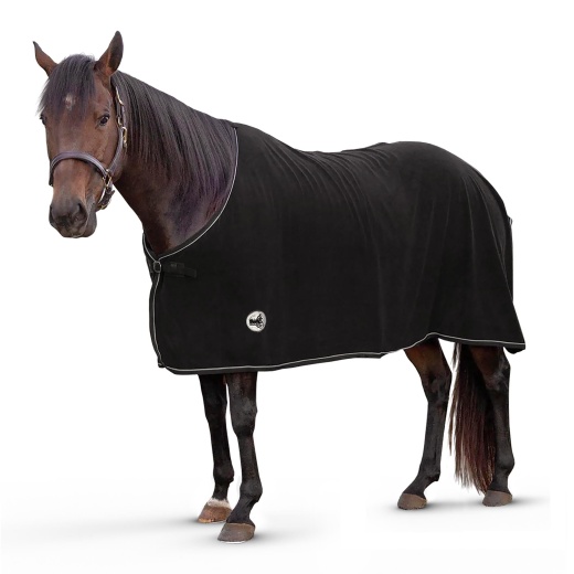 Jeffers Elite Fleece Horse Cooler Blanket 72 In / Black