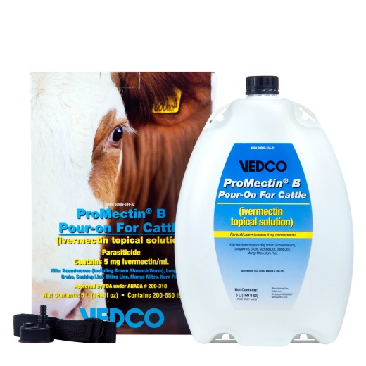 Promectin B Pour-On Parasiticide, 5 L - Effective Dog Parasite Control Solution