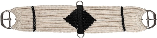 Mustang Mohair Blend Straight Cinch - Cream/Black