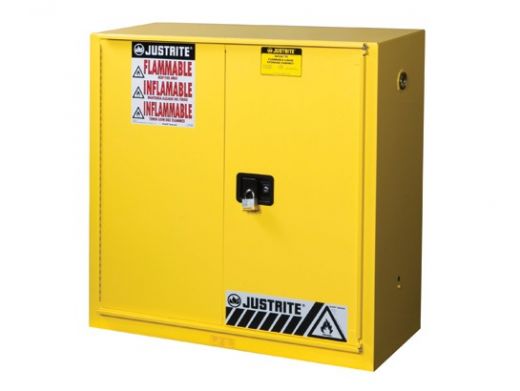 40 Gallon Paint Safety Cabinet with 3 Shelves and 1 Bi-Fold Self-Close Door