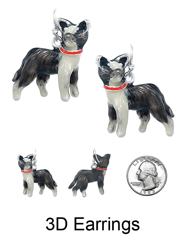 Pet Lovers Theme 3D Epoxy Earring - Dog
