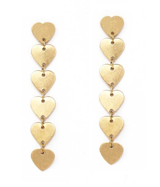 Wholesale Multi Heart Link Drop Earring - Valentine
