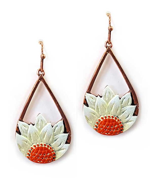 Sunflower Teardrop Earring - Wholesale Jewelry at Best Price