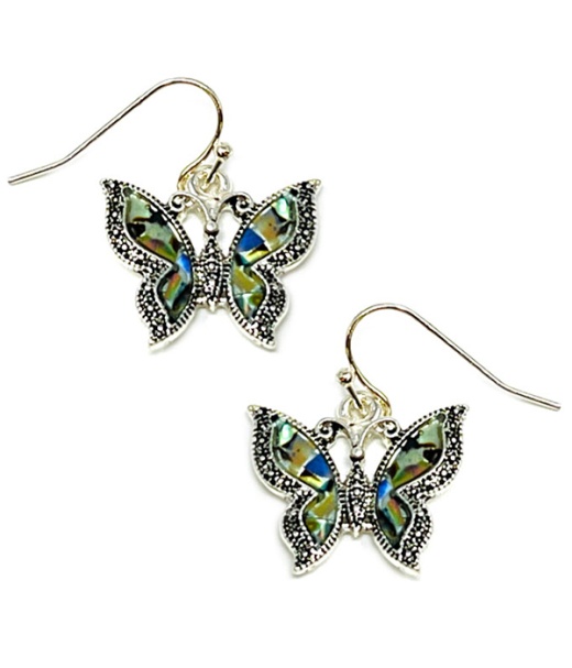 Abalone Butterfly Earring - Wholesale Jewelry at Its Finest
