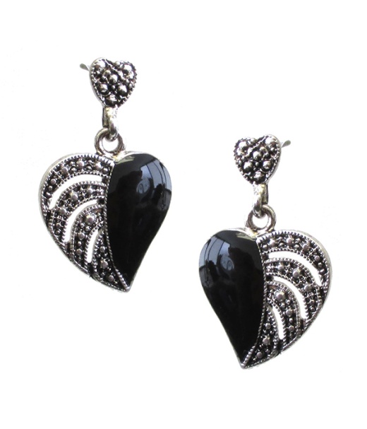 Epoxy Heart Earring