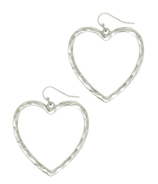 Metal Heart Earring