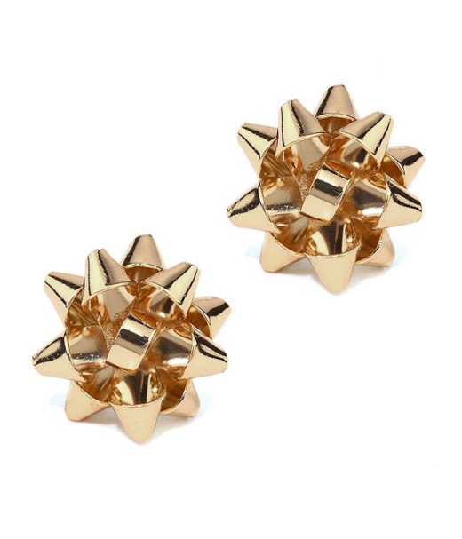 Christmas Theme Gift Bow Stud Earring