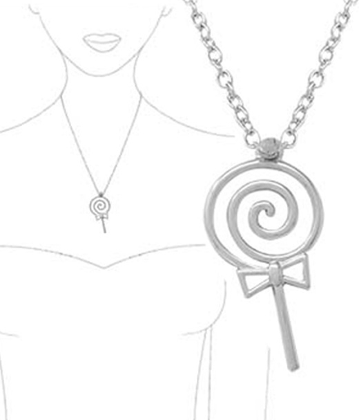 Rolly Pop Metal Wire Art Pendant Necklace